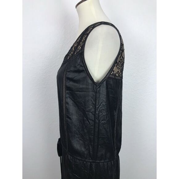 BCBGMaxAzria Greta Coated Floral Lace Shift Dress - Picture 7 of 12